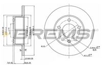 BREMSI CD6131S - Disco de freno