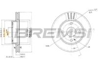 BREMSI CD6393V - Disco de freno