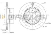 BREMSI CD6397V - Disco de freno