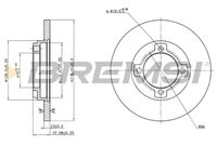 BREMSI CD6429S - Disco de freno