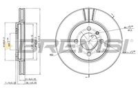 BREMSI CD6182V - Disco de freno