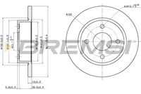 BREMSI CD6442S - Disco de freno