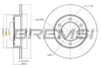 BREMSI CD6444S - Disco de freno