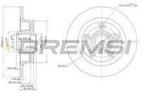 BREMSI CD6456S - Disco de freno