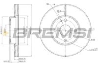 BREMSI CD6495V - Disco de freno