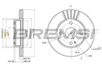 BREMSI CD6497V - Disco de freno