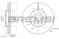 BREMSI CD6502V - Disco de freno