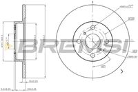 BREMSI CD6504S - Disco de freno