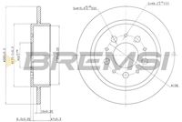 BREMSI CD6241S - Disco de freno