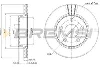 BREMSI CD6519V - Lado de montaje: Eje trasero<br>Diámetro exterior [mm]: 245<br>Tipo de disco de frenos: macizo<br>Espesor de disco de frenos [mm]: 10<br>Espesor mínimo [mm]: 8<br>Número de orificios: 5<br>Par apriete [Nm]: 11<br>