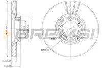 BREMSI CD6849V - Lado de montaje: Eje delantero<br>Diámetro exterior [mm]: 254<br>Altura [mm]: 43<br>Tipo de disco de frenos: ventilado<br>Espesor de disco de frenos [mm]: 24<br>Espesor mínimo [mm]: 22,2<br>Número de orificios: 5<br>Diámetro de centrado [mm]: 78,5<br>Par apriete [Nm]: 10<br>Superficie: barnizado<br>Color: negro<br>