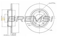 BREMSI CD6524S - Lado de montaje: Eje delantero<br>Diámetro exterior [mm]: 258<br>Altura [mm]: 48,5<br>Tipo de disco de frenos: ventilado<br>Espesor de disco de frenos [mm]: 24<br>Espesor mínimo [mm]: 22<br>Número de orificios: 5<br>Diámetro de centrado [mm]: 72<br>Color: negro<br>Superficie: barnizado<br>Par apriete [Nm]: 11<br>