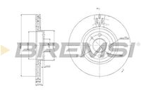 BREMSI CD6252V - Disco de freno