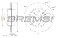 BREMSI CD6525S - Disco de freno