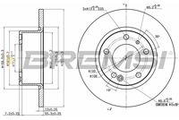 BREMSI CD6554S - Lado de montaje: Eje delantero<br>Diámetro exterior [mm]: 283<br>Tipo de disco de frenos: ventilado<br>Espesor de disco de frenos [mm]: 26<br>Espesor mínimo [mm]: 24<br>Número de orificios: 5<br>Par apriete [Nm]: 9,5<br>