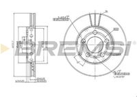 BREMSI CD6927V - Disco de freno