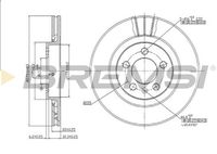 BREMSI CD6928V - Disco de freno