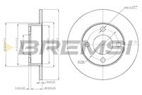 BREMSI CD6563S - Disco de freno