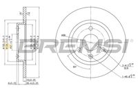 BREMSI CD6316S - Disco de freno