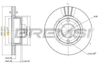 BREMSI CD6319V - Disco de freno