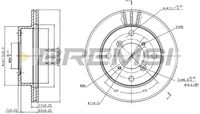 BREMSI CD6623V - Disco de freno