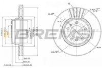 BREMSI CD6624V - Disco de freno