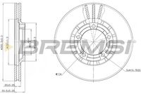 BREMSI CD6349V - Disco de freno