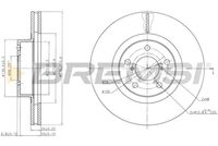 BREMSI CD6679V - Disco de freno