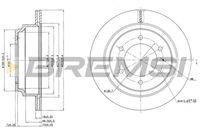 BREMSI CD6695V - Disco de freno