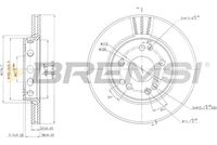 BREMSI CD6728V - Disco de freno