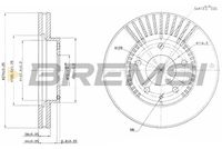 BREMSI CD6738V - Disco de freno