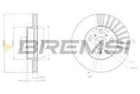 BREMSI CD6403V - Disco de freno