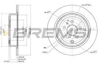 BREMSI CD6757S - Disco de freno