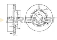 BREMSI CD7096V - Lado de montaje: Eje delantero<br>Tipo de disco de frenos: ventilación interna<br>Espesor de disco de frenos [mm]: 22<br>Número de orificios: 4<br>Artículo complementario / información complementaria 2: con tornillos<br>Altura [mm]: 44<br>Diámetro de centrado [mm]: 61<br>Diámetro exterior [mm]: 258<br>Procesamiento: altamente carbonizado<br>Superficie: revestido<br>Espesor mínimo [mm]: 19,8<br>