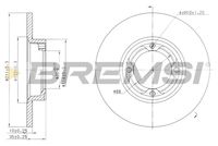 BREMSI CD6418S - Disco de freno