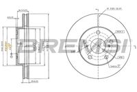 BREMSI CD6806V - Disco de freno