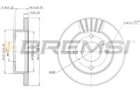 BREMSI CD6807V - Disco de freno