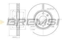 BREMSI CD6841V - Disco de freno