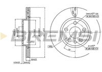 BREMSI CD6842V - Disco de freno