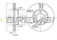 BREMSI CD6846V - Disco de freno