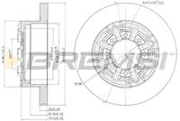 BREMSI CD6858S - Lado de montaje: Eje trasero<br>Diámetro exterior [mm]: 294<br>Tipo de disco de frenos: ventilado<br>Espesor de disco de frenos [mm]: 24<br>Espesor mínimo [mm]: 21<br>Número de orificios: 8<br>Par apriete [Nm]: 120<br>