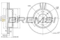 BREMSI CD6866V - Disco de freno