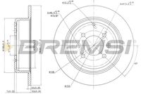 BREMSI CD6869S - Disco de freno