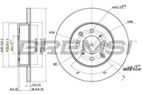 BREMSI CD6872S - Disco de freno