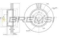 BREMSI CD6873V - Disco de freno