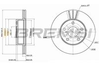 BREMSI CD6876V - Disco de freno