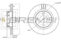 BREMSI CD6517V - Disco de freno