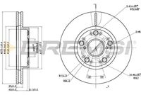 BREMSI CD6883V - Disco de freno