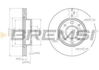 BREMSI CD6888V - Disco de freno