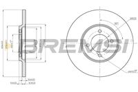 BREMSI CD6529S - Disco de freno